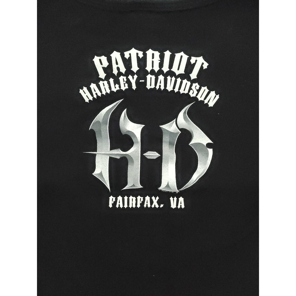 2003 2004 Patriot Harley Davidson Fairfax Virginia Tee Women's M